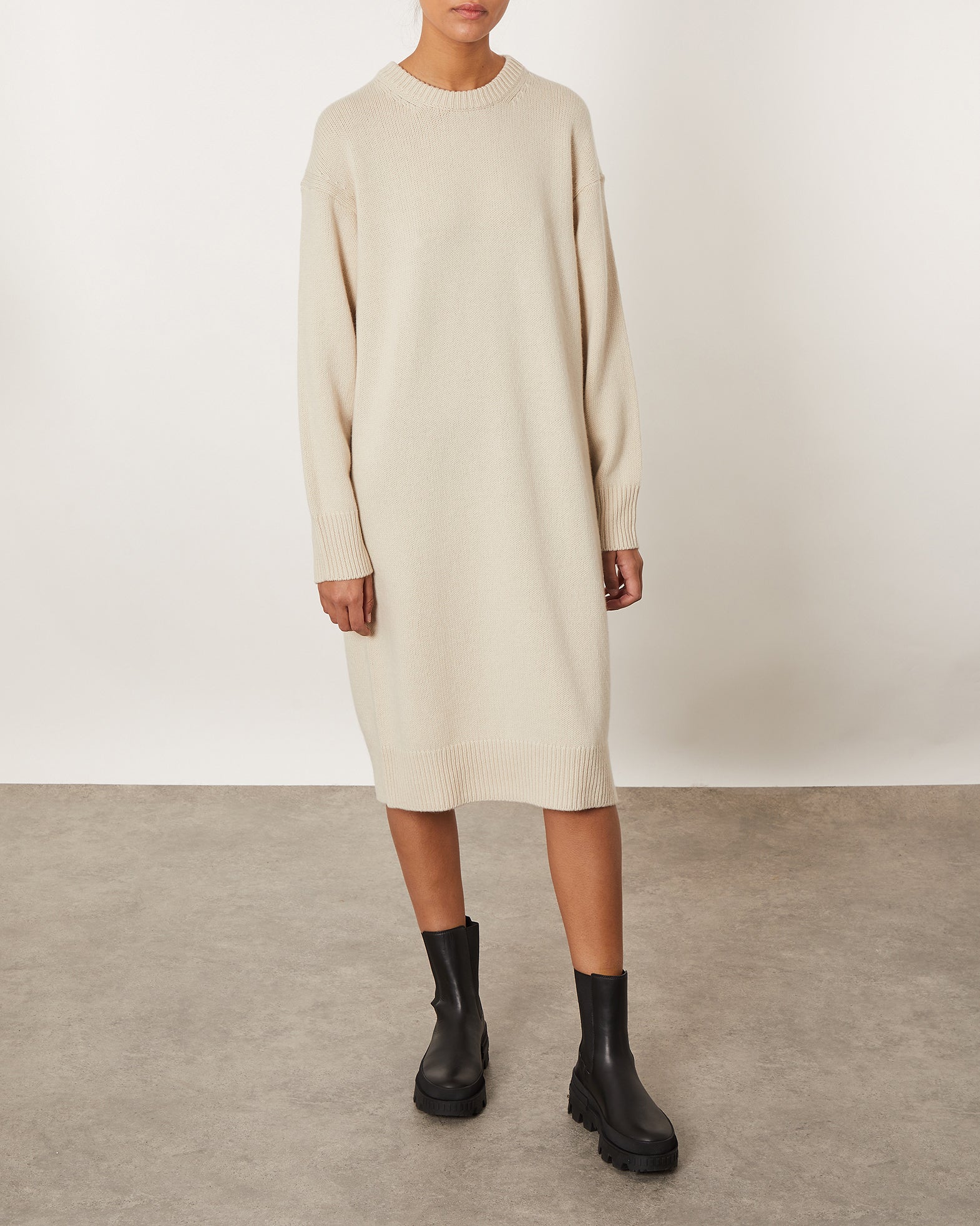 Filippa K Klänning Addison Knitted XS Beige 001