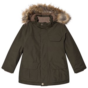 MINI A TURE Wal Faux Fur Jacka Forest Night 5y/110cm