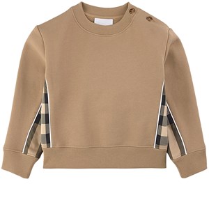 Burberry Check Panel Tröja Beige 12 mån