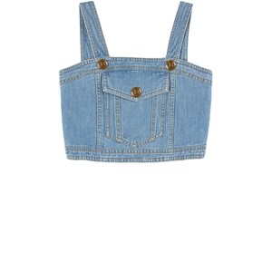 Balmain Denim Crop Top Blå 14 år