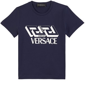 Versace Logo T-shirt Marinblå 4 år