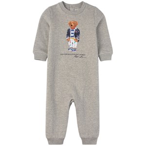 Ralph Lauren Grey Bear Print Romper 3 mån