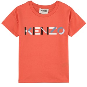 Kenzo Logo T-shirt Neonorange 5 år