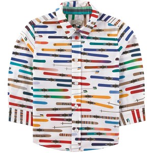 Paul Smith Junior Ski Print Skjorta Vit 2 år