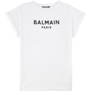 Balmain Logo T-shirt Vit 12 år