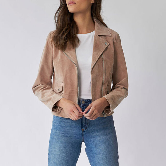 Andrea Suede Biker