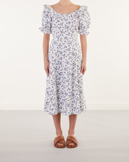 POLO Ralph Lauren Linne klänning ss gbrle dr short sleeve day Flower print US 2 ( EUR 34)