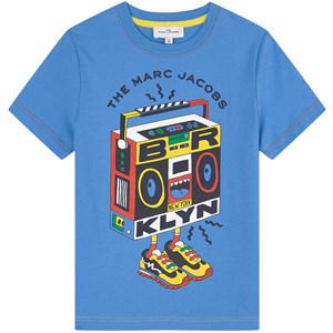 The Marc Jacobs Stereo Logo T-shirt Blå 4 år