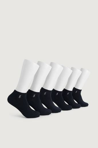 Polo Ralph Lauren 6-Pack Strumpor Low Cut Sock Svart