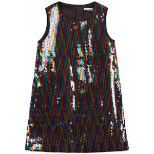 Dolce & Gabbana Metallic Klänning Flerfärgad 6 år