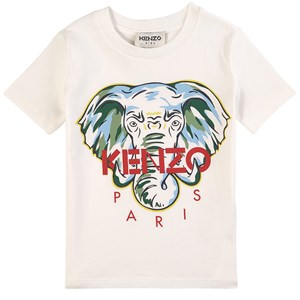 Kenzo Elephant T-shirt Vit 2 år