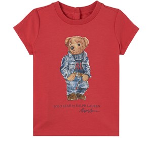 Ralph Lauren Red Bear Print Tee 3 mån