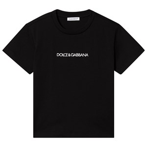 Dolce & Gabbana Broderad Logo T-Shirt Svart 2 years