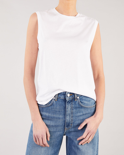 Filippa K Topp Soft Cotton Vit XS