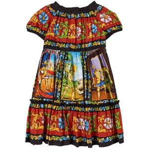 Dolce & Gabbana Carretto Klänning Röd 4 år