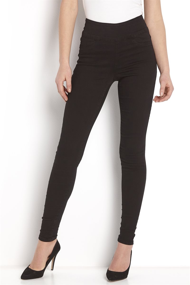 Superstretchiga jeans med hög midja Lyra
