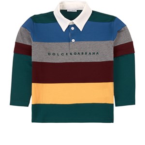 Dolce & Gabbana Randig Pikétröja Flerfärgad 8 år