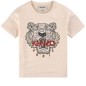 Kenzo Tiger Logo T-shirt Gräddvit 12 år