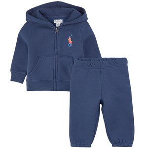 Ralph Lauren PP Logo Mjukisset Marinblått 18 mån