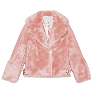 Guess Faux Fur Knit Jacka Rosa 14 years