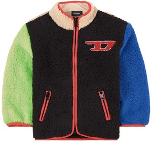 Diesel Color Block Teddy Jacka Svart 4 år