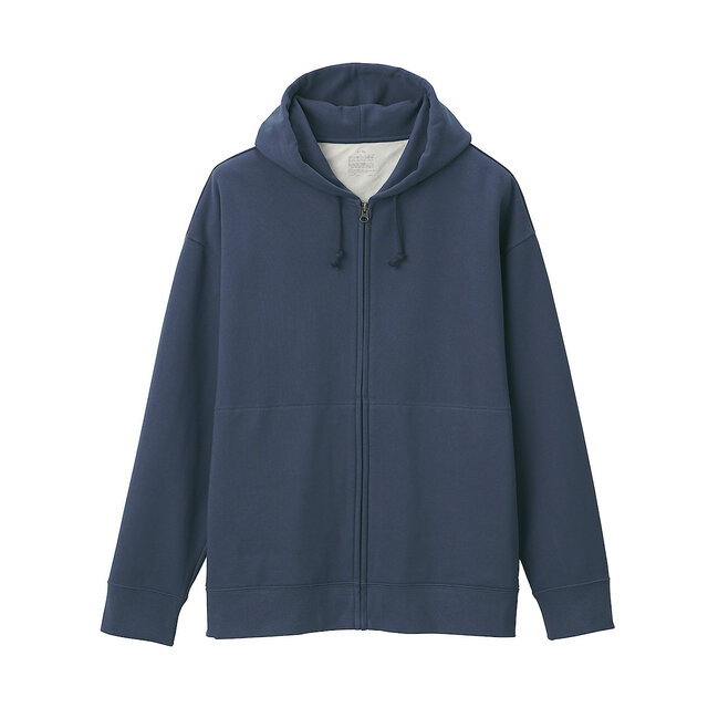 French Terry Hoodie Med Dragkedja