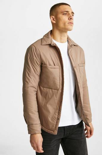 Studio Total Overshirt Recycled Padded Overshirt Beige