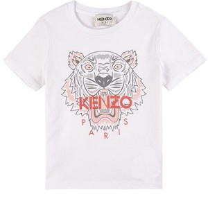 Kenzo Tiger T-shirt Vit 4 år