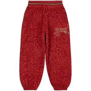 Kenzo Leopard Print Mjukisbyxor Röda 5 år