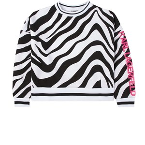 Karl Lagerfeld Kids Zebra Tröja Vit 4 år