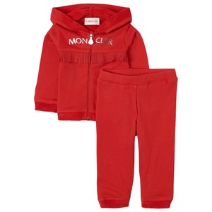 Moncler Logo Huvtröjset Rött 9-12 mån
