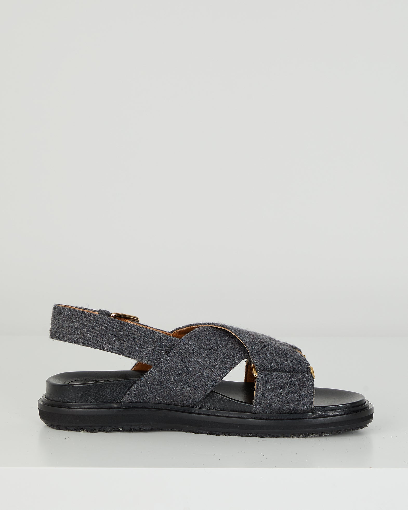 Marni Sandal Fussbett EUR 37 Grå 402