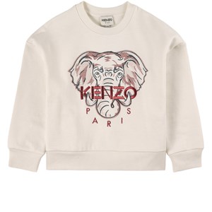 Kenzo Cream Elephant Print Kenzo Sweatshirt 3 år