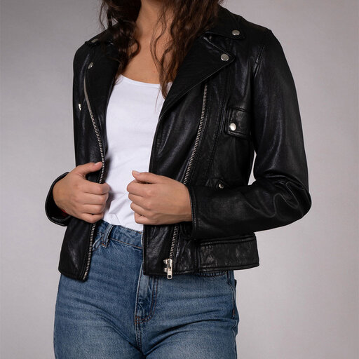 Jacka Kaley Leather Biker