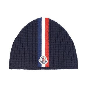 Moncler Stickad Mössa Marinblå 8/10 years