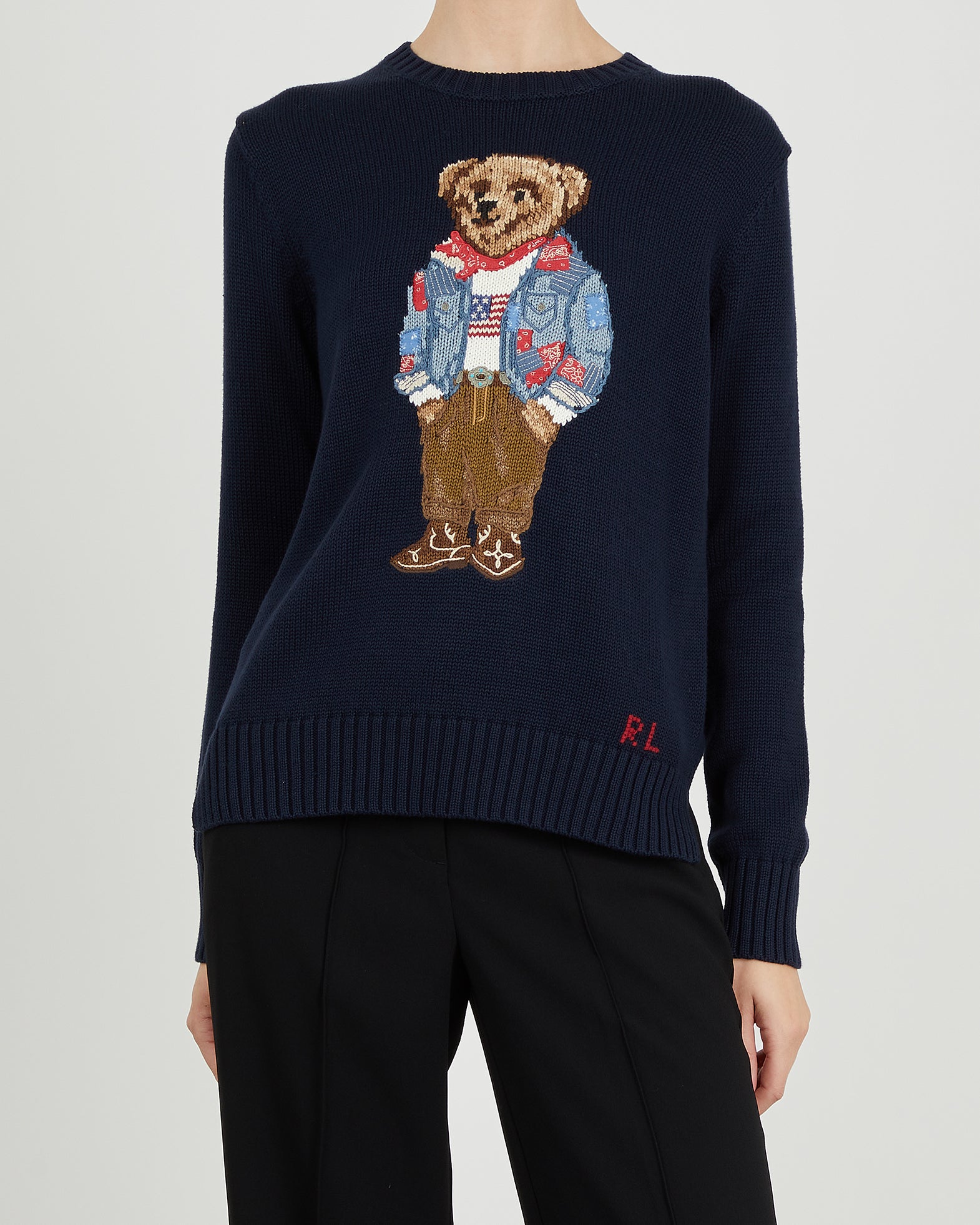 POLO Ralph Lauren Tröja Cn Ls Bear Long Sleeve Pullover XS Midnight 001