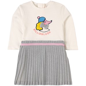 Billieblush Poodle Logo Klänning Vit 6 mån