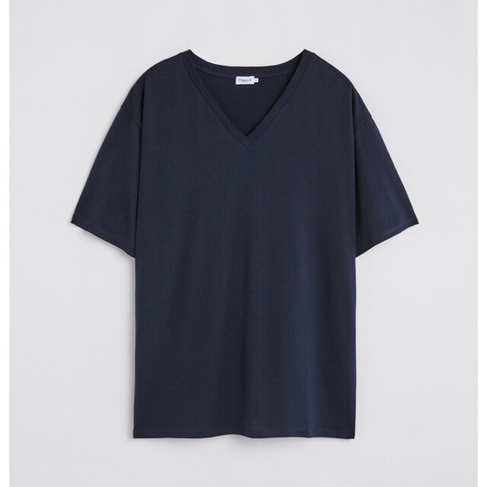Soft Cotton V-neck T-shirt
