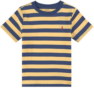 Ralph Lauren Randig T-Shirt Gul 5 år