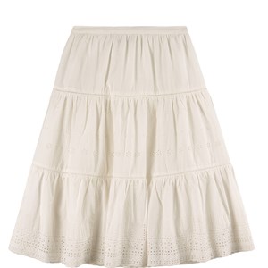 Bonpoint White Peasant Skirt 4 år
