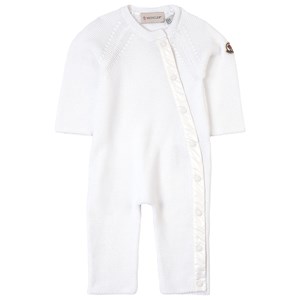 Moncler Branded Knit Onepiece Vit 1-3 mån