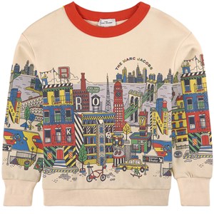 The Marc Jacobs City Print Sweatshirt Beige 2 år