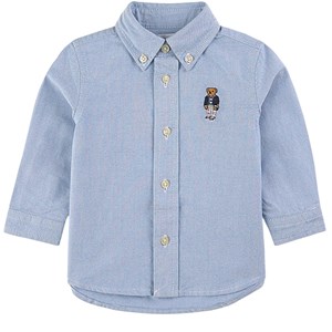 Ralph Lauren Logo Skjorta Blå 9 mån