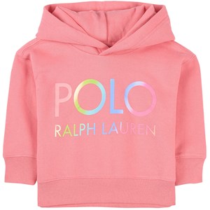 Ralph Lauren Logo Huvtröja Rosa 4 år