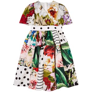 Dolce & Gabbana Patchwork Klänning Flerfärgad 8 år