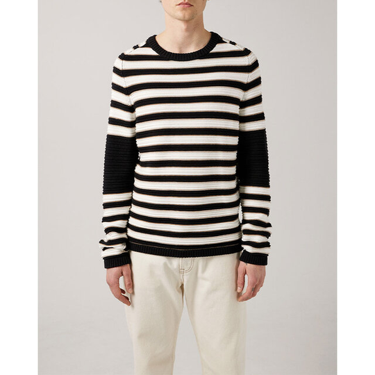 Cooper Striped Saddle Sweater Sweater