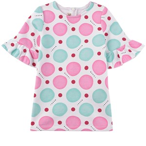 Marni Blue & Pink Geometric Print Dress 24 mån