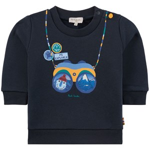 Paul Smith Junior Binoculars Print Tröja Marinblå 6 mån