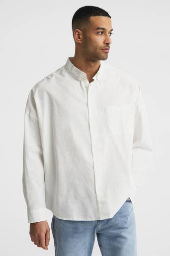 William Baxter Skjorta Boxy Linen Shirt Vit