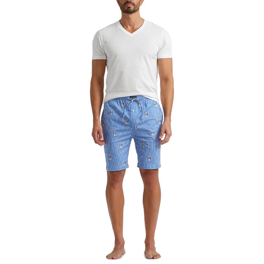Polo Bear Striped Cotton Sleep Short